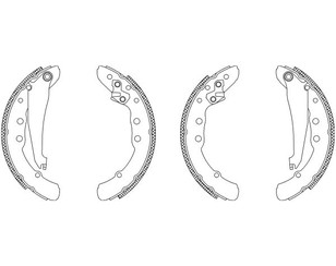 Колодки барабанные к-кт для Audi 80/90 [B4] 1991-1995 новый