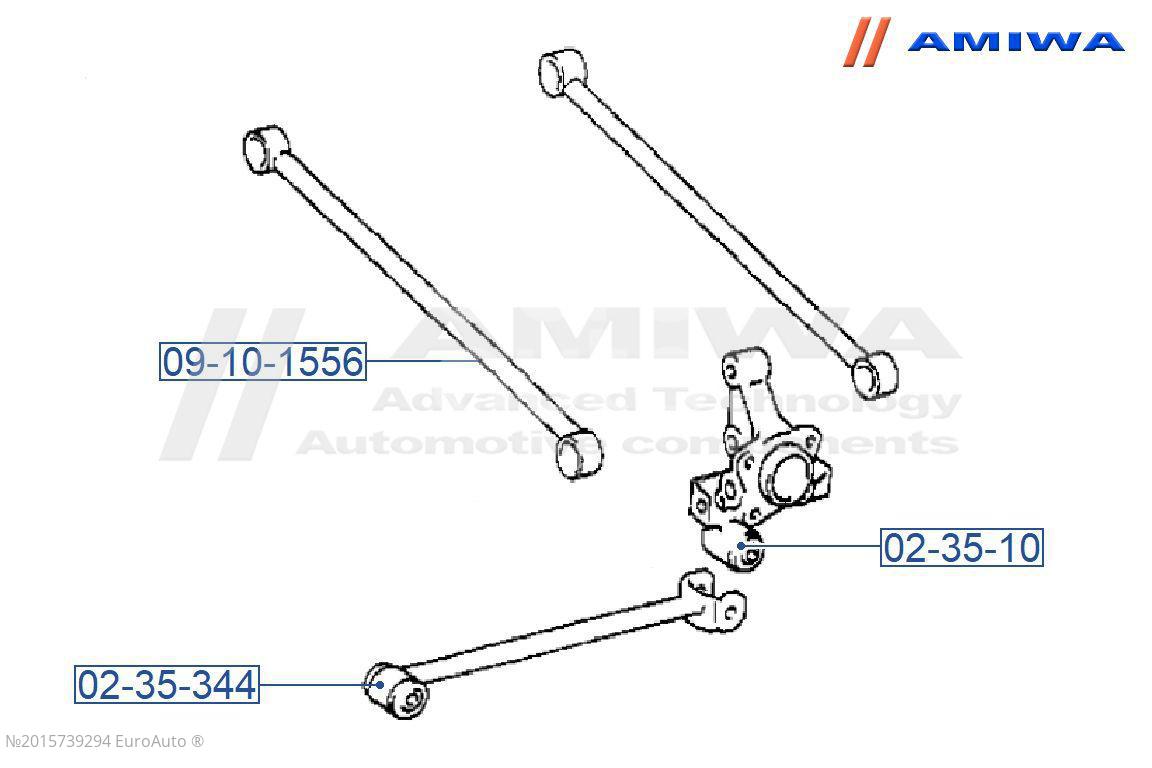 02-35-344 Amiwa Сайлентблок заднего продольного рычага от производителя по  спец цене купить в Вологде