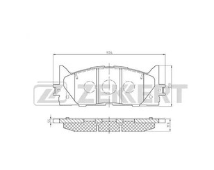 Колодки тормозные передние к-кт для Lexus ES (SV40) 2006-2012 новый