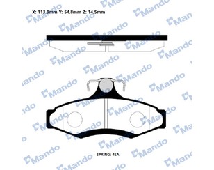 Колодки тормозные задние дисковые к-кт для Daewoo Leganza 1997-2003 новый