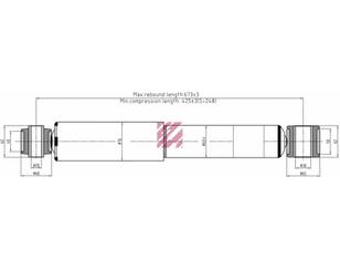 Амортизатор задний для MAN 2-Serie F90 1986-1997 новый