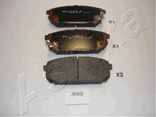 ASHIKA Колодки тормозные задние KIA sorento 02--