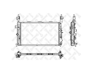 Радиатор основной для Opel Meriva 2003-2010 новый