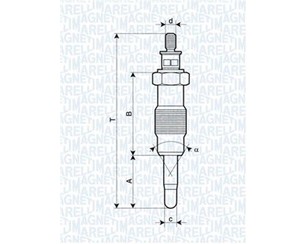 Свеча накаливания для Ford Escort/Orion 1995-2001 новый