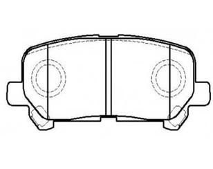 Колодки тормозные задние дисковые к-кт для Acura MDX 2007-2013 новый