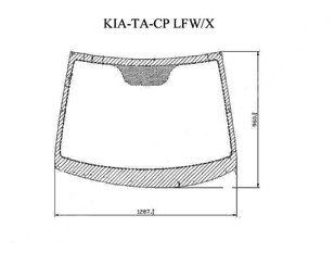 Стекло лобовое (ветровое) для Kia Picanto 2011-2017 новый