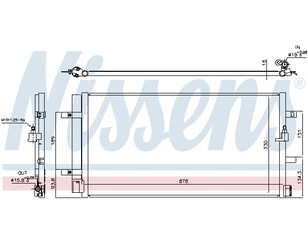 Радиатор кондиционера (конденсер) для Audi A7 (4G8) 2011-2018 новый