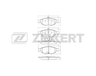 Колодки тормозные передние к-кт для GAZ Volga Siber 2008-2010 новый