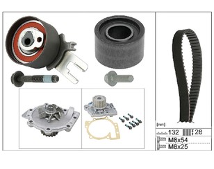 Насос водяной (помпа) + к-кт ремня ГРМ для Volvo C30 2006-2013 новый