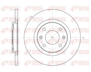 Диск тормозной передний не вентилируемый для Citroen C2 2003-2008 новый