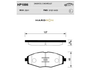 Колодки тормозные передние к-кт для Chery QQ6 (S21) 2007-2010 новый