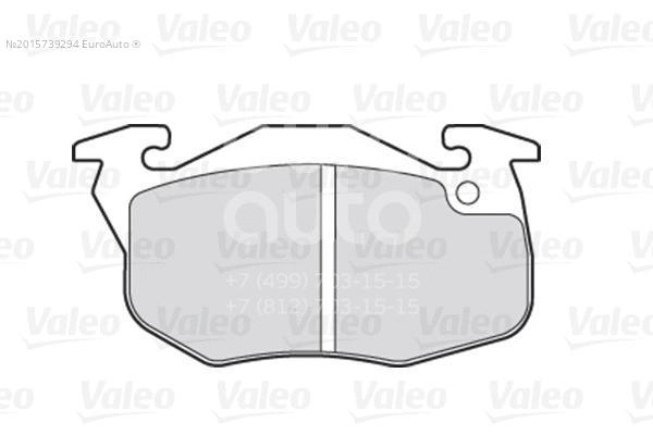 301075 Valeo Колодки тормозные передние к-кт от