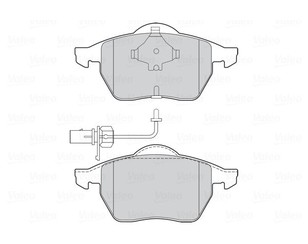 Колодки тормозные передние к-кт для Audi A4 [B5] 1994-2001 новый