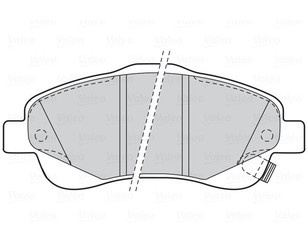 Колодки тормозные передние к-кт для Toyota Avensis II 2003-2008 новый