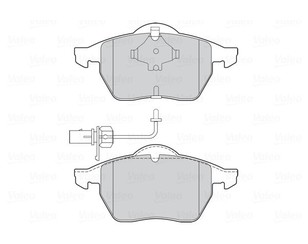 Колодки тормозные передние к-кт для Audi A6 [C5] 1997-2004 новый