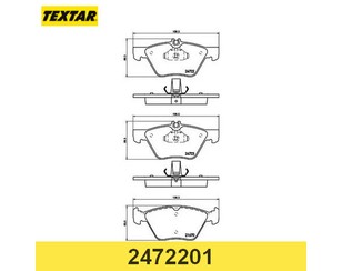 Колодки тормозные передние к-кт для Mercedes Benz W211 E-Klasse 2002-2009 новый