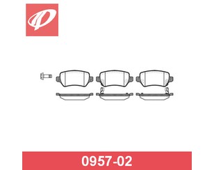 Колодки тормозные задние дисковые к-кт для Opel Astra H / Family 2004-2015 новый