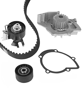 Насос водяной (помпа) + к-кт ремня ГРМ