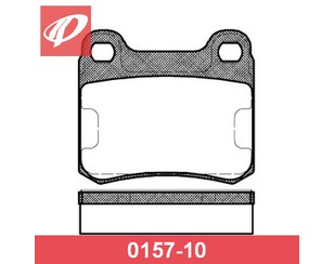 Колодки тормозные задние дисковые к-кт для Mercedes Benz W124 1984-1993 новый