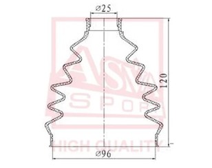 Пыльник наруж ШРУСа (к-кт) для Audi Allroad quattro 2006-2012 новый