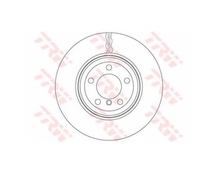 Диск тормозной передний вентилируемый для Nissan Tiida (C13) 2015> новый