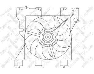 Вентилятор радиатора для Citroen Xsara 2000-2005 новый