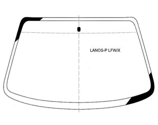 Стекло лобовое (ветровое) для Chevrolet Lanos 2004-2010 новый