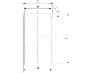 Гильза для MAN 2-Serie F90 1986-1997 новый