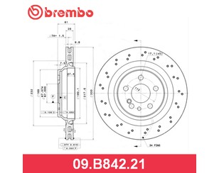 Диск тормозной задний для Mercedes Benz W220 1998-2005 новый