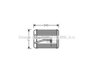 Радиатор отопителя для Hyundai Sonata IV (EF) 1998-2001 новый