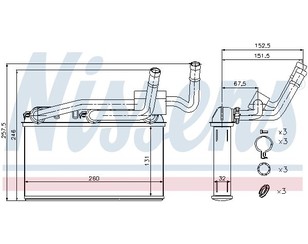 Радиатор отопителя для BMW X6 E71 2008-2014 новый