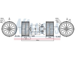 Моторчик отопителя для Mercedes Benz Truck Axor 2001-2006 новый