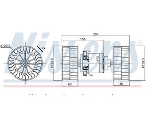 Моторчик отопителя для Volvo TRUCK FL12 1995-1998 новый