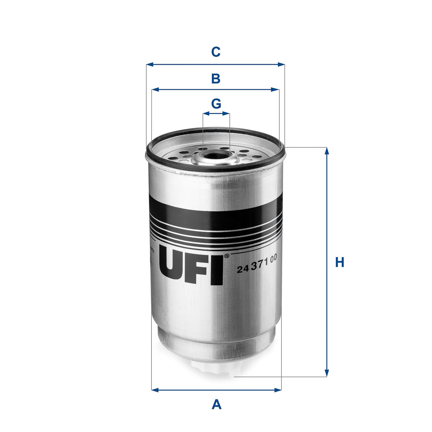 2437100 UFI Фильтр топливный от производителя по спец цене купить в  Северодвинске