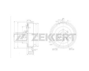 Барабан тормозной для Opel Astra G 1998-2005 новый