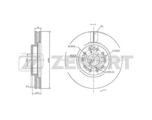 Диск тормозной передний вентилируемый для Lexus GS 300/400/430 1998-2004 новый