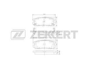 Колодки тормозные задние дисковые к-кт для Great Wall Hover H3 NEW 2014-2016 новый