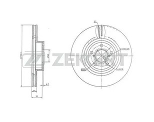 Диск тормозной передний вентилируемый для Subaru Forester (S11) 2002-2007 новый