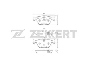 Колодки тормозные передние к-кт для BMW Z4 E89 2009-2016 новый