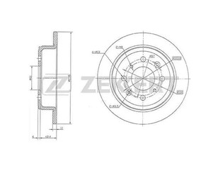 Диск тормозной задний для Rover 25 2000-2005 новый