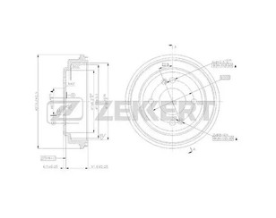 Барабан тормозной для Hyundai Getz 2002-2010 новый