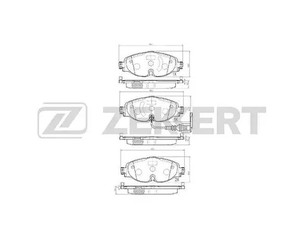 Колодки тормозные передние к-кт для Audi TT(8S) 2015> новый