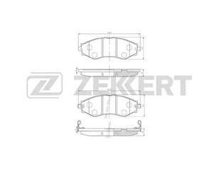 Колодки тормозные передние к-кт для Suzuki Forenza 2003-2008 новый