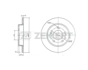 Диск тормозной задний для Mazda Mazda 3 (BL) 2009-2013 новый