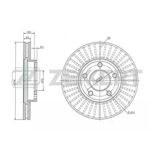 Диск тормозной передний вентилируемый для Mazda Mazda 3 (BL) 2009-2013  новые и б/у купить в Москве