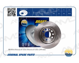 Диск тормозной передний вентилируемый для Seat Altea 2004-2015 новый