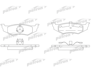 Колодки тормозные задние дисковые к-кт для Chrysler PT Cruiser 2000-2010 новый