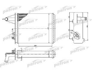 Радиатор отопителя для Fiat Albea 2002-2012 новый