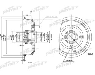 Барабан тормозной для Ford Escort/Orion 1995-2001 новый