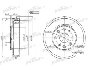 Барабан тормозной для Mazda 323 (BG) 1989-1994 новый